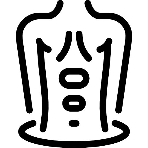 Stone massage warm relax spa icon