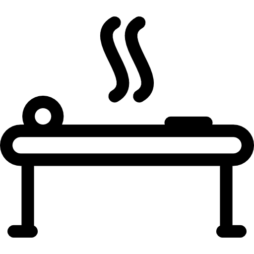 Table of treatments relax spa relaxing icon