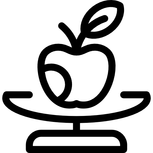 Count calories fruit organic diet icon