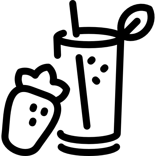 Fresh smoothie berry food strawberry icon