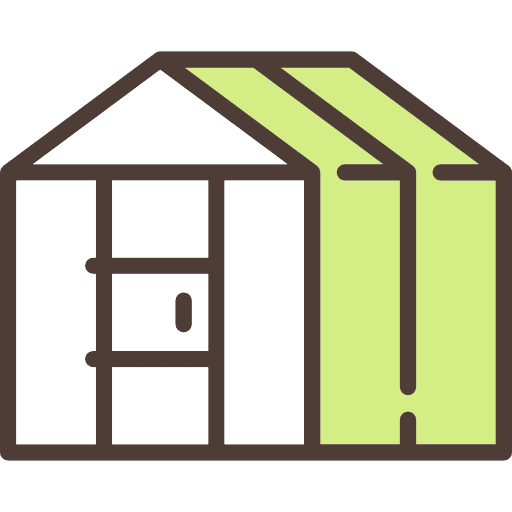 Greenhouse sunny greenhouse buildings icon