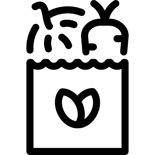 Groceries supermarket vegetables organic icon