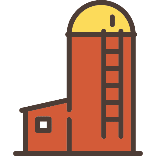 Silo buildings silo real estate icon