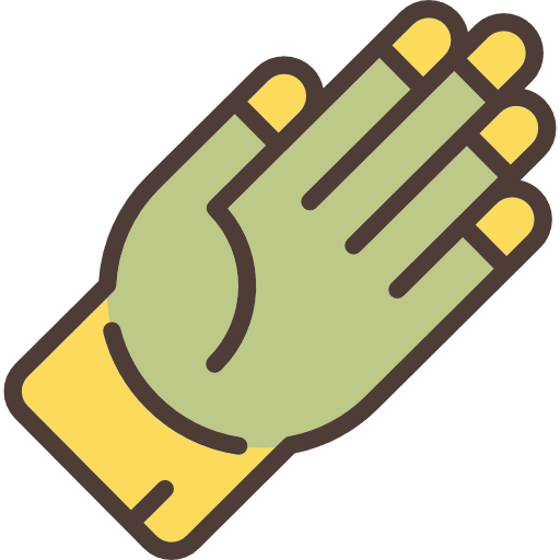 Glove protectors protections gloves icon