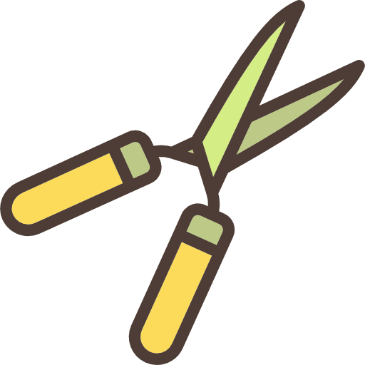 Shears pruning shears gardening tools and utensils icon