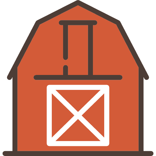 Barn buildings real estate gardening icon