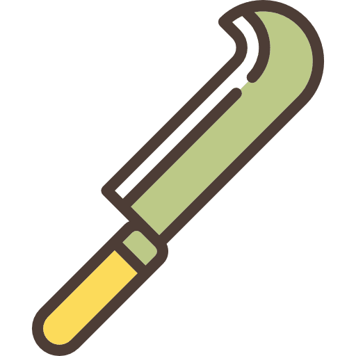 Billhook tools and utensils gardening equipment icon