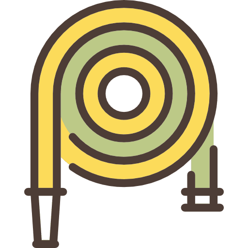 Hose watering hose tools and utensils icon