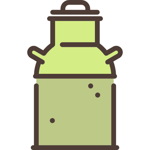Milk recipient milk tools and utensils icon