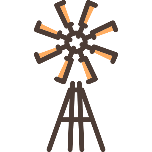 Mill farm mill wind icon