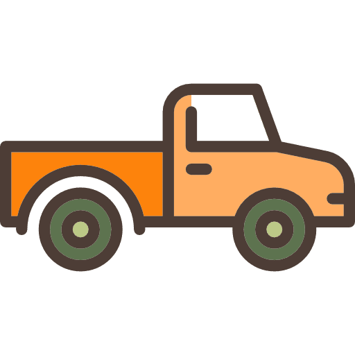 Pickup truck pickup truck pickup car transport icon