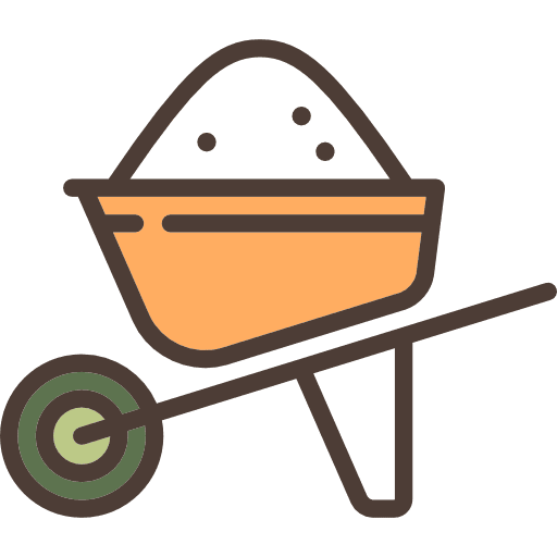 Wheelbarrow wheelbarrows construction tool icon