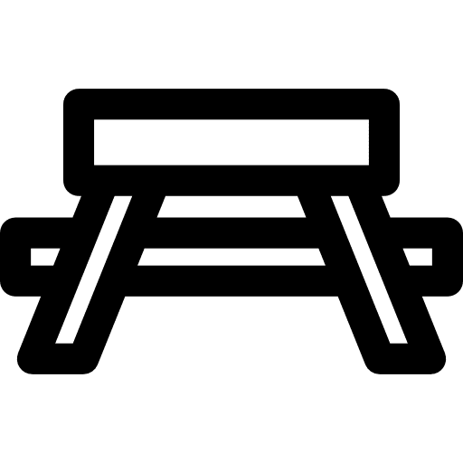 Bench architecture and city bench seat icon