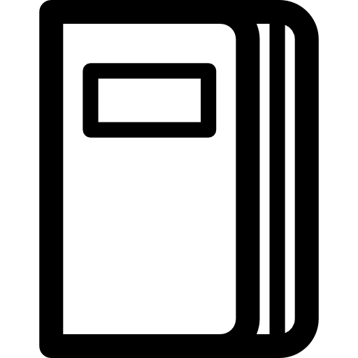 Diary entertainment reading closure icon