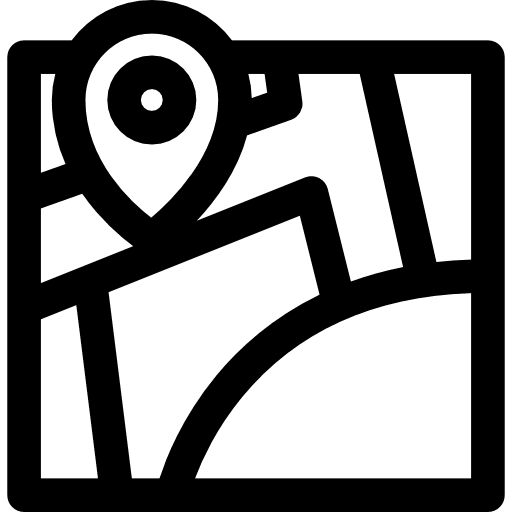 Map location maps and flags orientation icon