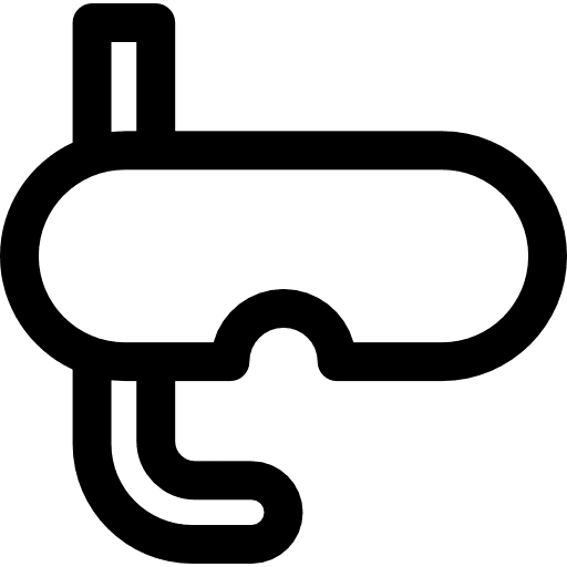 Mask travel diving summertime icon