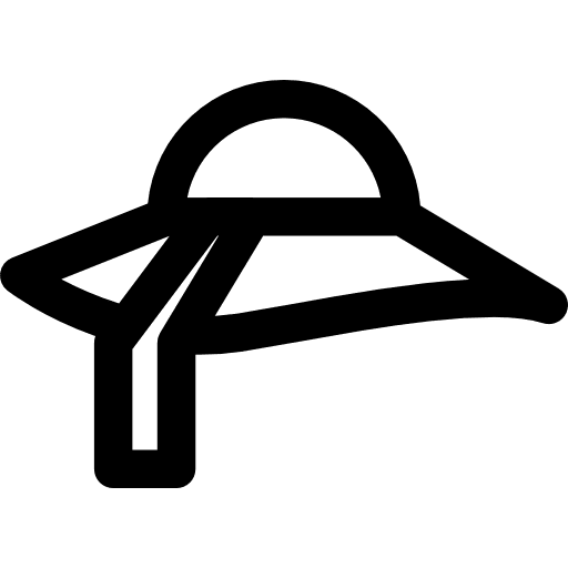 Hat pamela summer hat icon