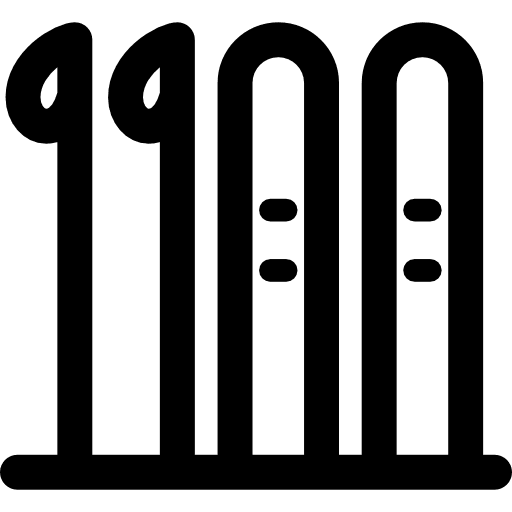 Ski winter season sports and competition winter sports icon