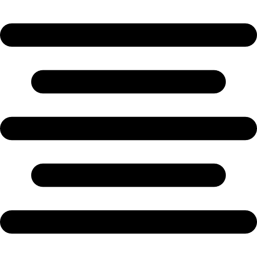 Center align text multimedia option icon