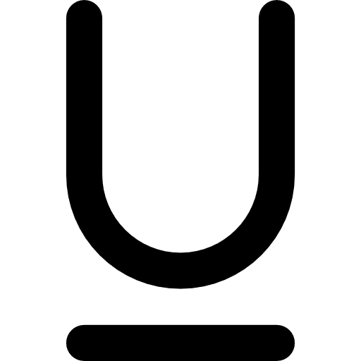 Underline underline signs text formatting icon