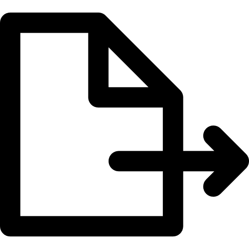 Export archive interface document icon