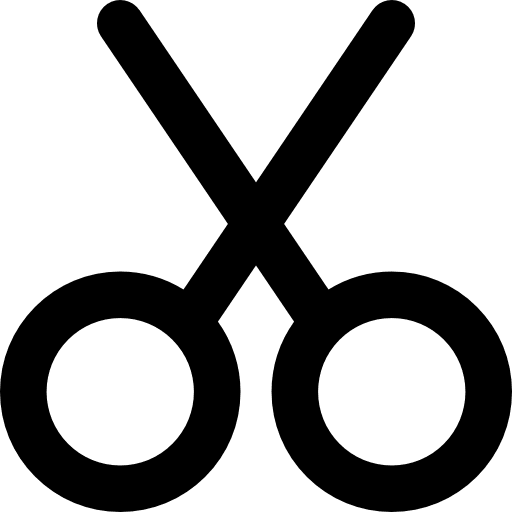 Scissors tools and utensils handcraft cut icon