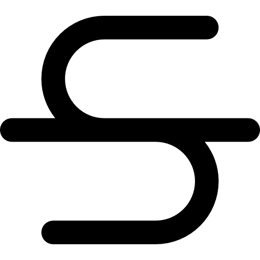 Strikethrough strikethrough text formatting multimedia icon