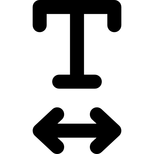 Text width signs text width interface icon
