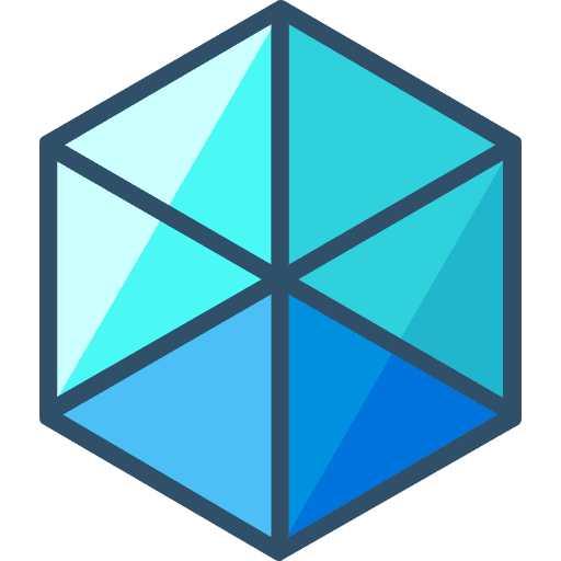 Cube mystic esoteric shapes and symbols icon