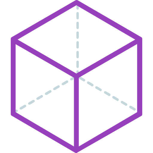 Cube shapes and symbols geometry mystic icon