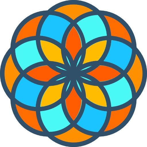 Flower of life symbols geometry sacred icon