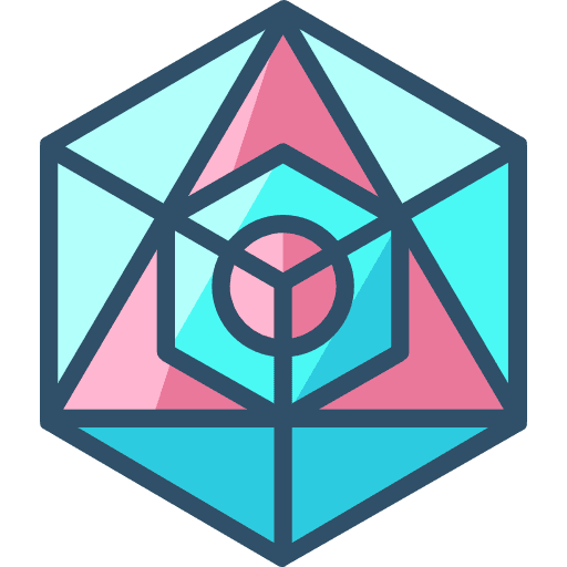 Icosahedron geometry esoteric symbols icon