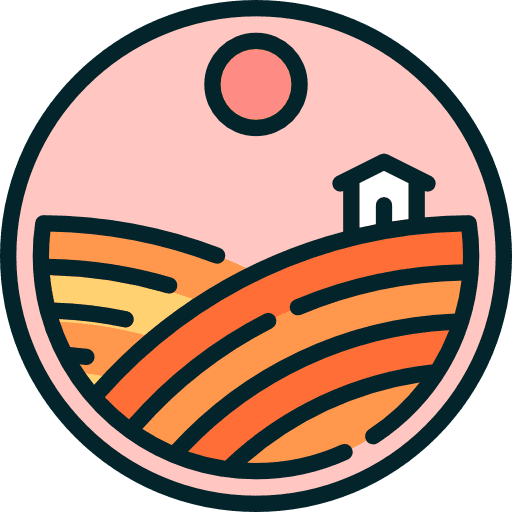 Farm house country rural icon