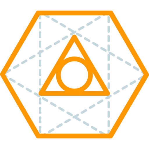 Octahedron esoteric symbols mystic icon