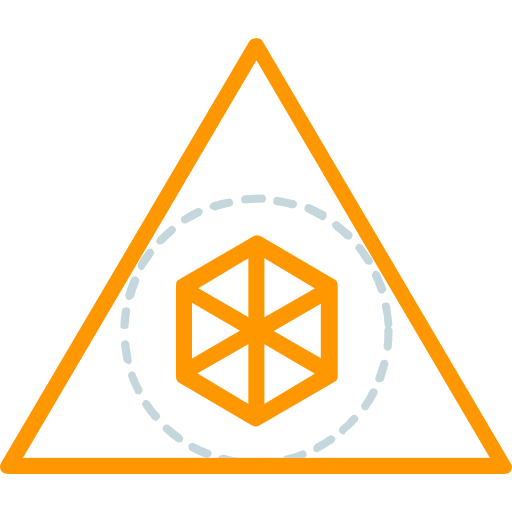 Triangle mystic sacred geometry icon