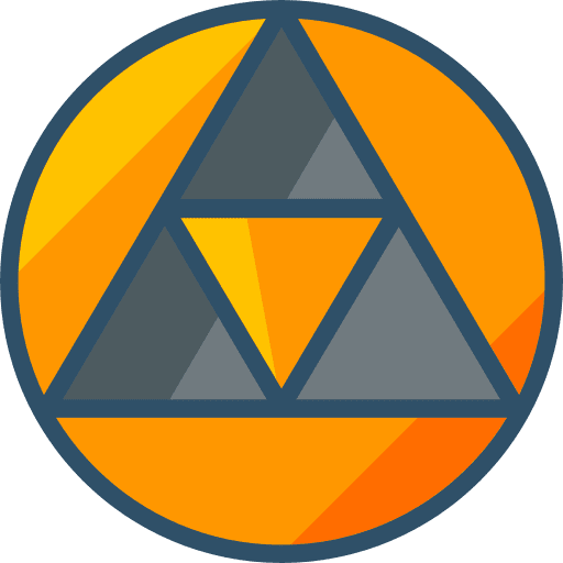 Triangle shapes and symbols sacred geometry icon