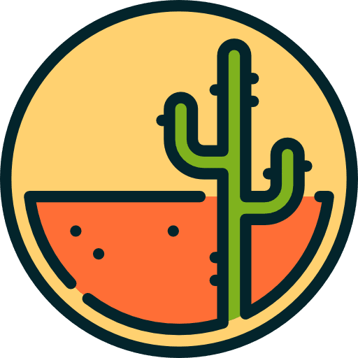 Desert desert landscape hot icon