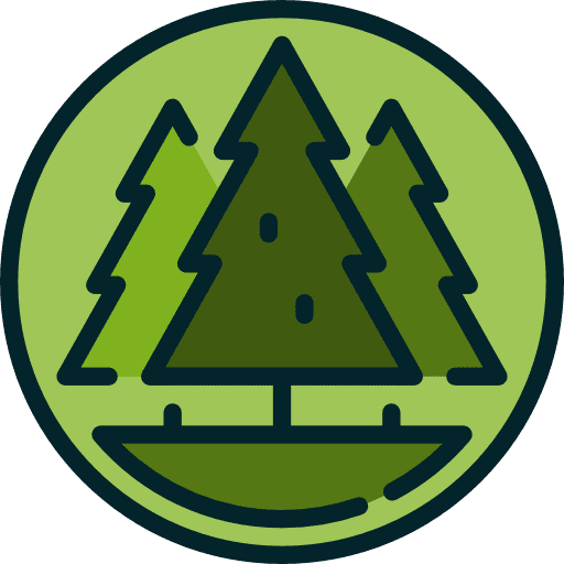Forest woods nature park icon