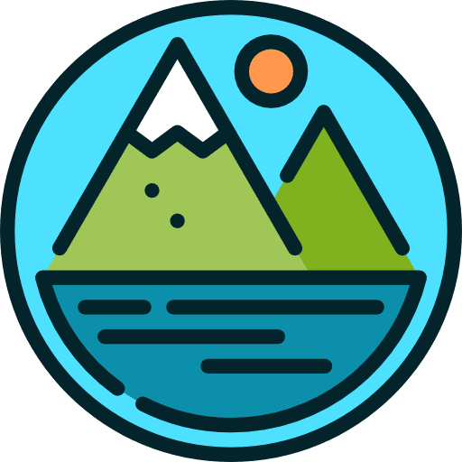 Lake lake rural nature icon