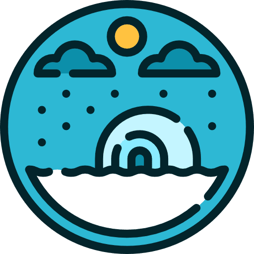 Polar polar north pole snow icon