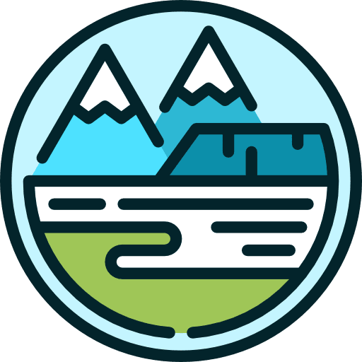 Tundra tundra mountain nature icon