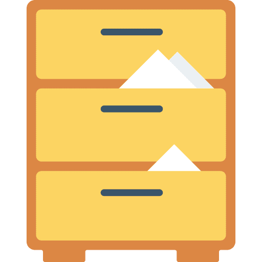 Archive storage filing cabinet archive icon