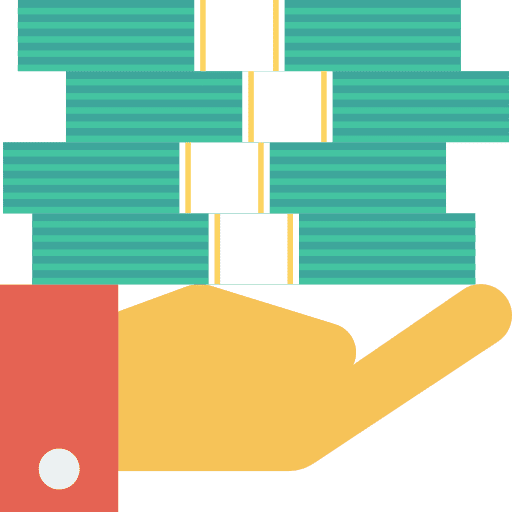 Cash commerce and shopping patrimony pay icon