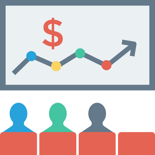 Presentation presentation financial business and finance icon