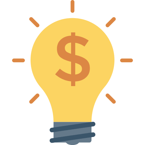 Bulb illumination invention bulb icon