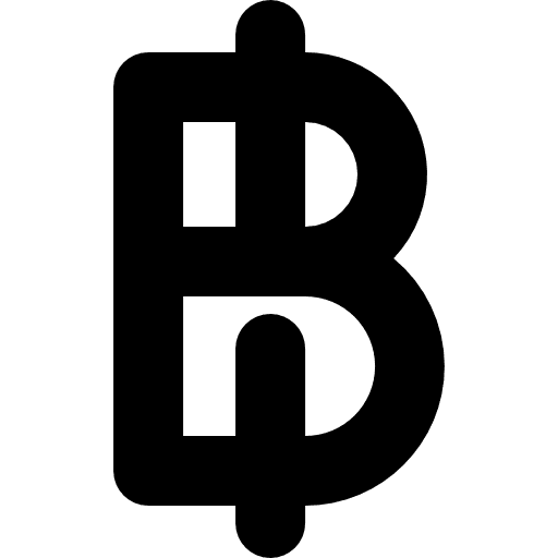 Baht symbol sign currencies icon