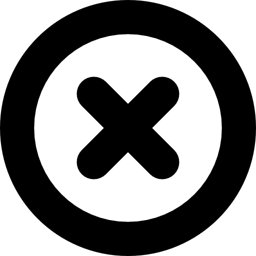 Close equis error forbidden icon