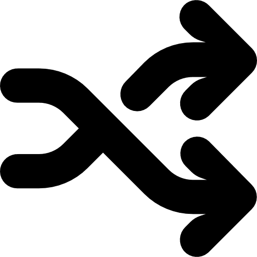 Shuffle symbols exchange redirect icon