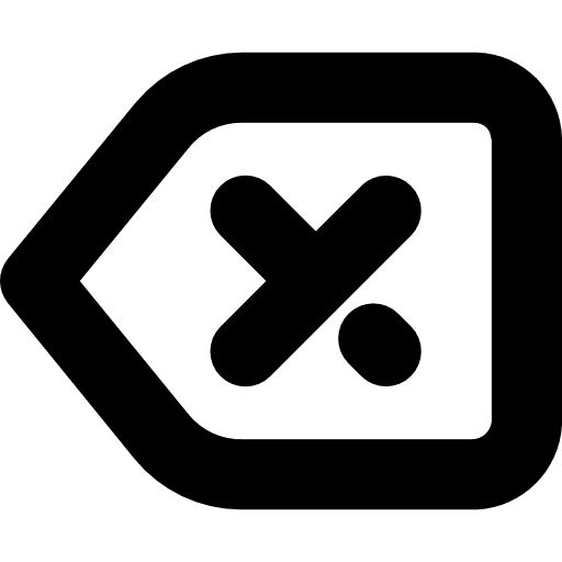 Delete button signs delete icon