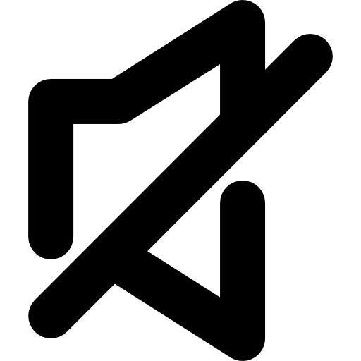 Mute volume sound mute icon